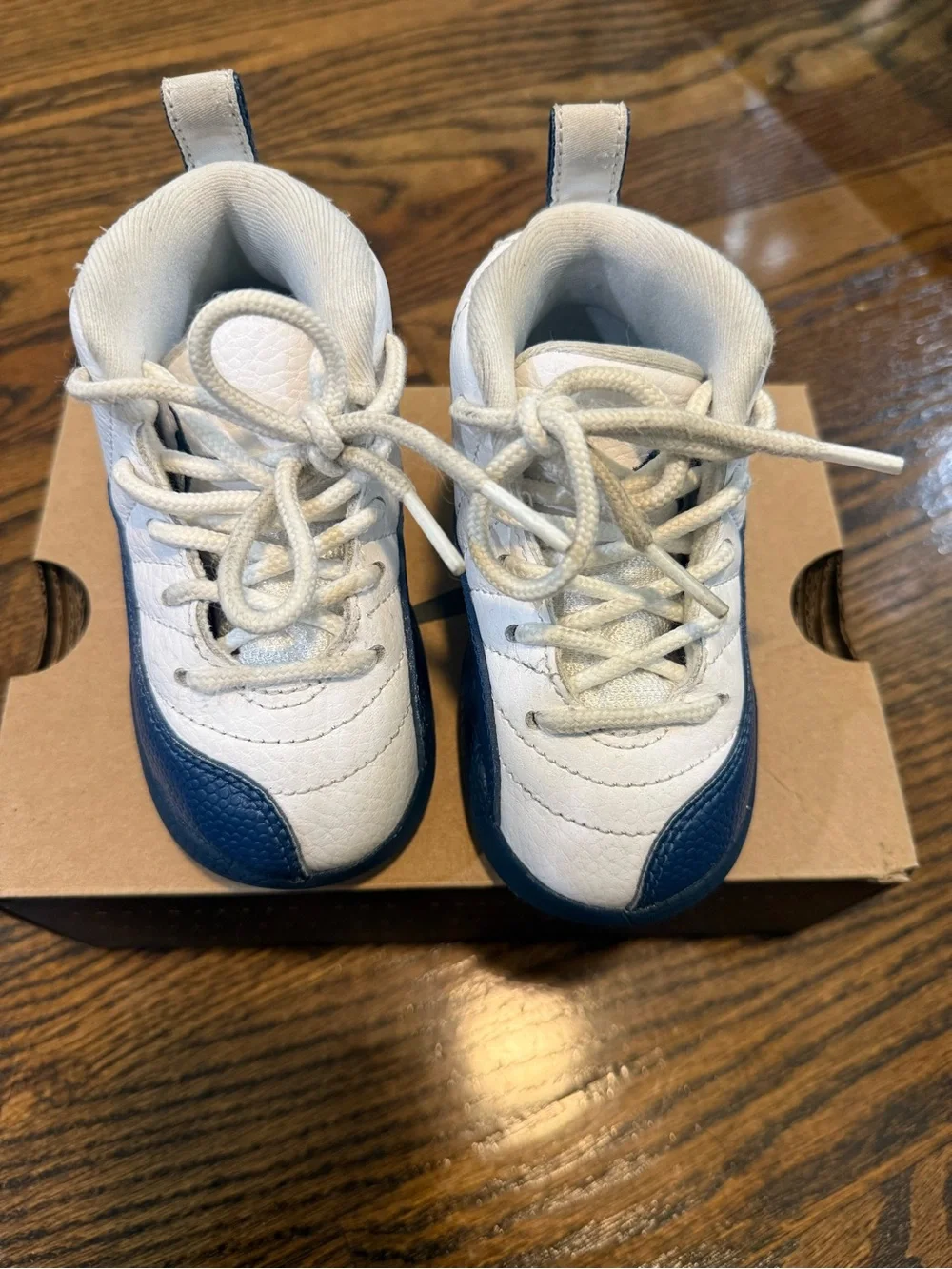 Kids White and Blue Jordan’s